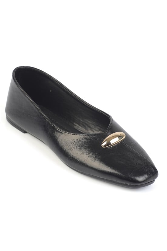 Capone Outfitters 2602 Women Black Ballerina