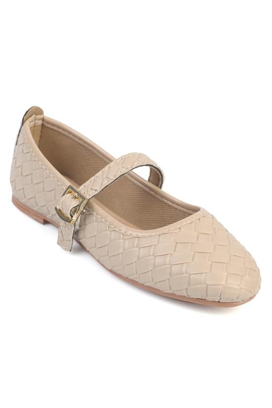 Capone Outfitters 2604 Women Beige Ballerina