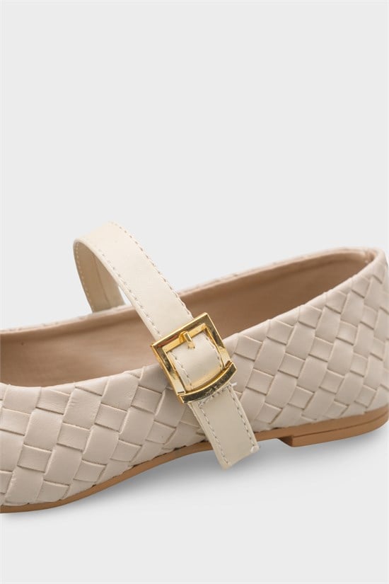 Capone Outfitters 2604 Women Beige Ballerina image 4