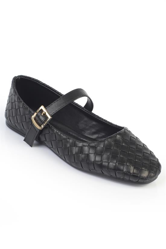 Capone Outfitters 2604 Women Black Ballerina
