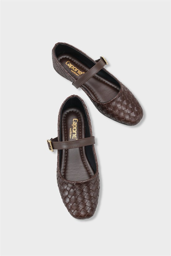Capone Outfitters 2604 Women Brown Ballerina image 5