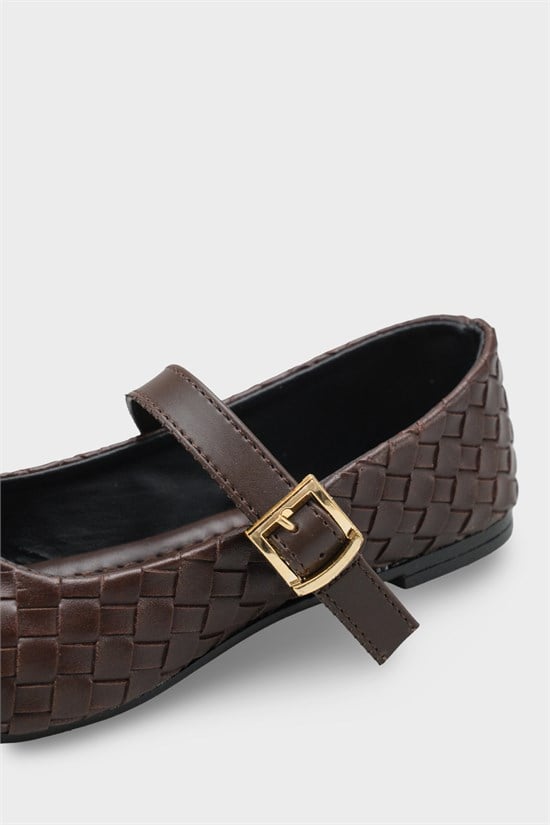 Capone Outfitters 2604 Women Brown Ballerina image 4