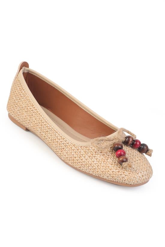 Capone Outfitters 2605 Women Beige Ballerina