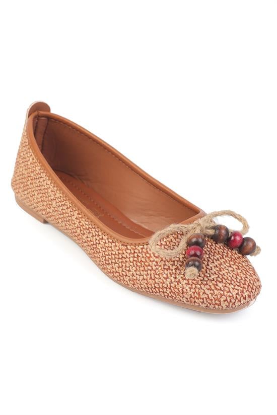 Capone Outfitters 2605 Women Tobacco Ballerina