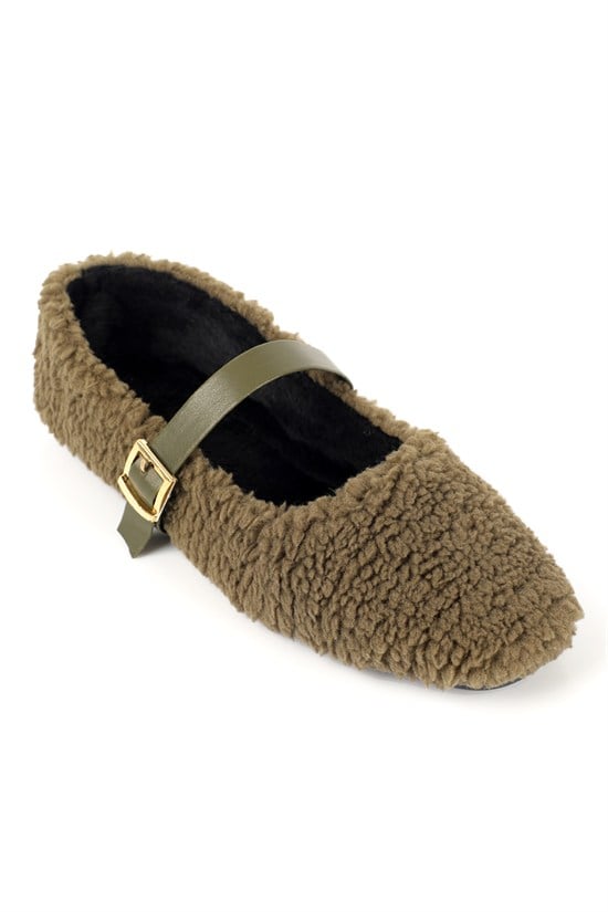 Capone Outfitters 2626 Women Khaki Slipper
