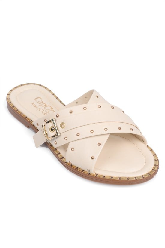 Capone Outfitters 2640 Women Beige Sandal