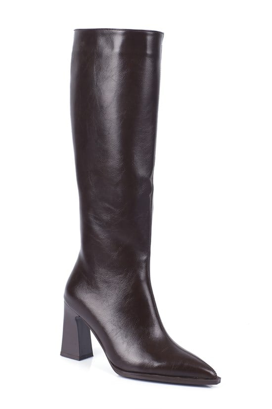 Capone Outfitters 2709 Women Brown High Boot