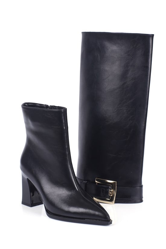 Capone Outfitters 2720 Women Black High Boot