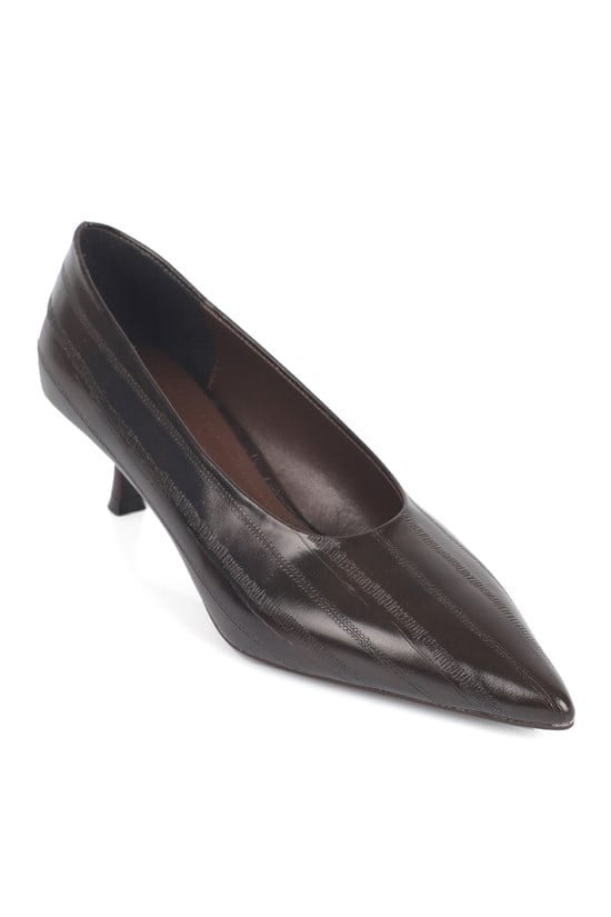 Capone Outfitters 290 Women Brown Stiletto
