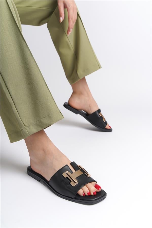 Capone Outfitters 2914 Women Black Sandal image 5