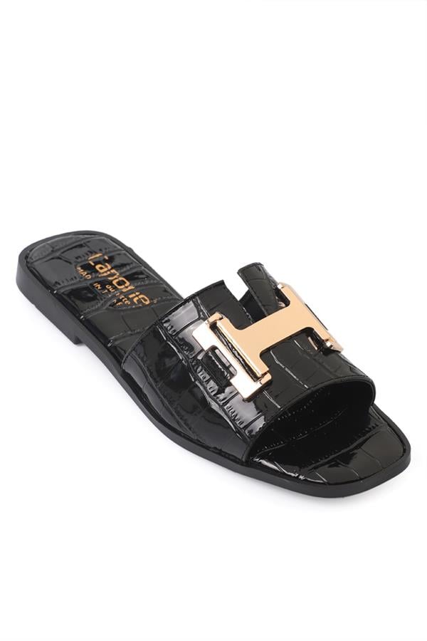 Capone Outfitters 2914 Women Black Sandal