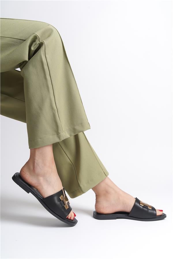 Capone Outfitters 2914 Women Black Sandal image 6
