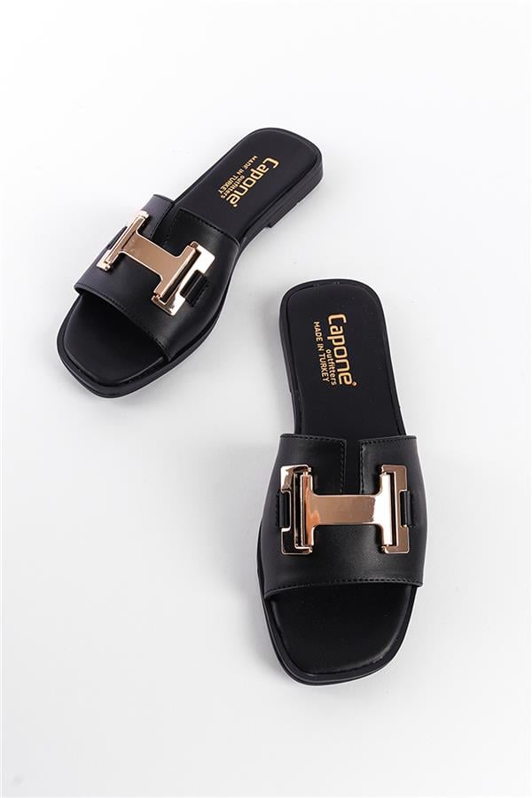 Capone Outfitters 2914 Women Black Sandal image 4