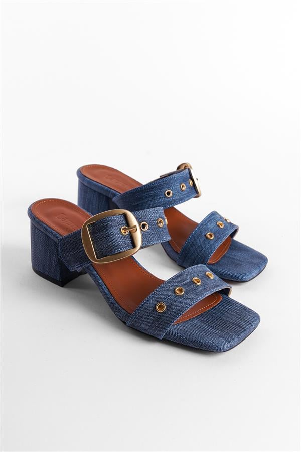 Capone Outfitters 328 Women Dark Blue Sandal