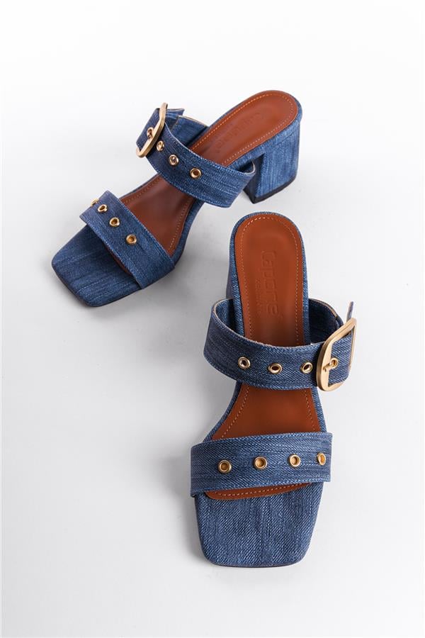 Capone Outfitters 328 Women Dark Blue Sandal image 4