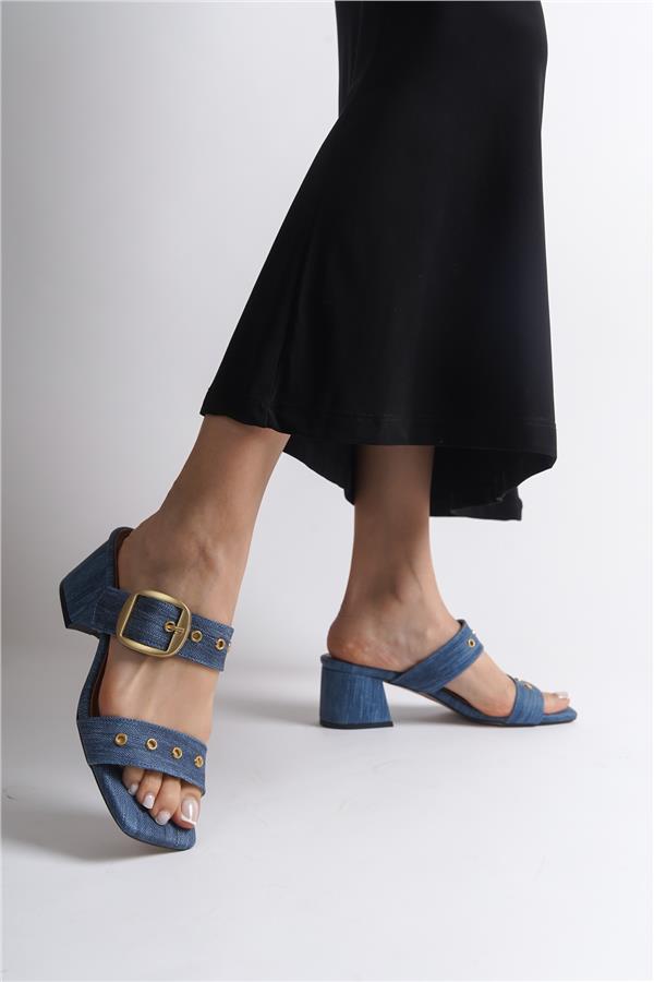 Capone Outfitters 328 Women Dark Blue Sandal image 5