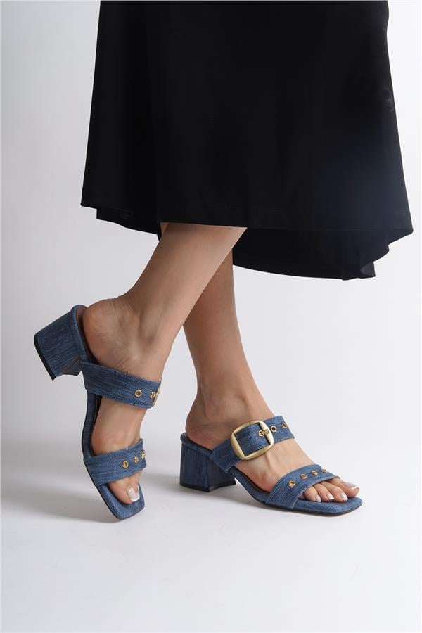 Capone Outfitters 328 Women Dark Blue Sandal image 6