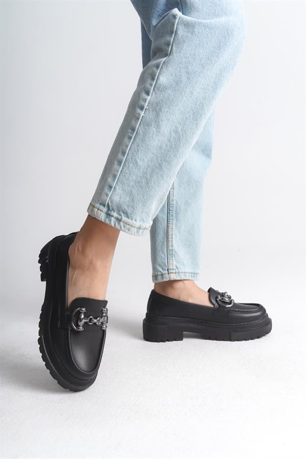 Capone Outfitters 501 Women Black Loafer image 2
