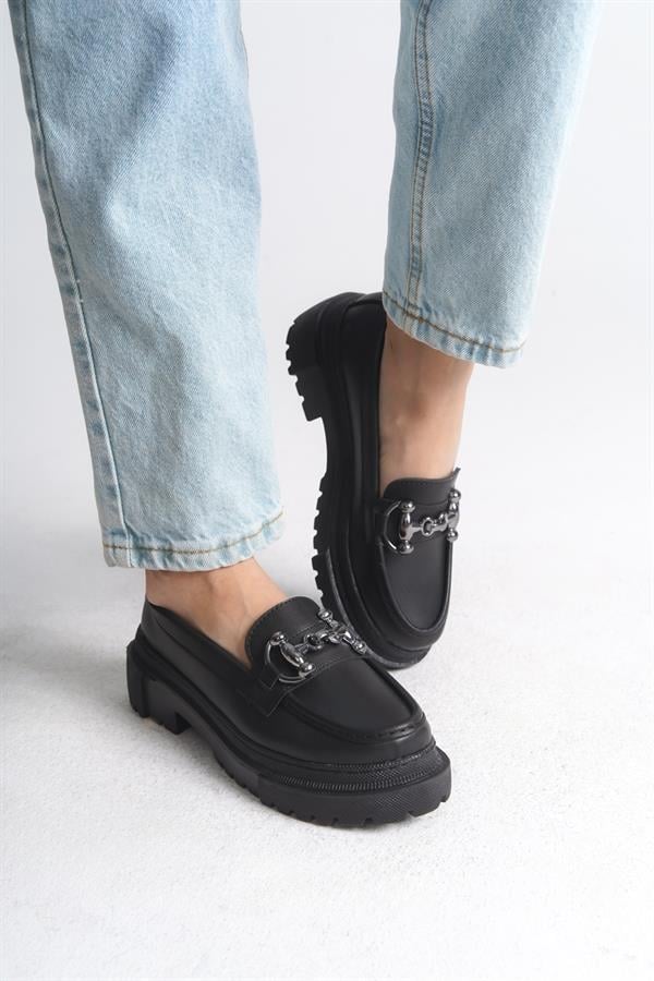 Capone Outfitters 501 Women Black Loafer image 3