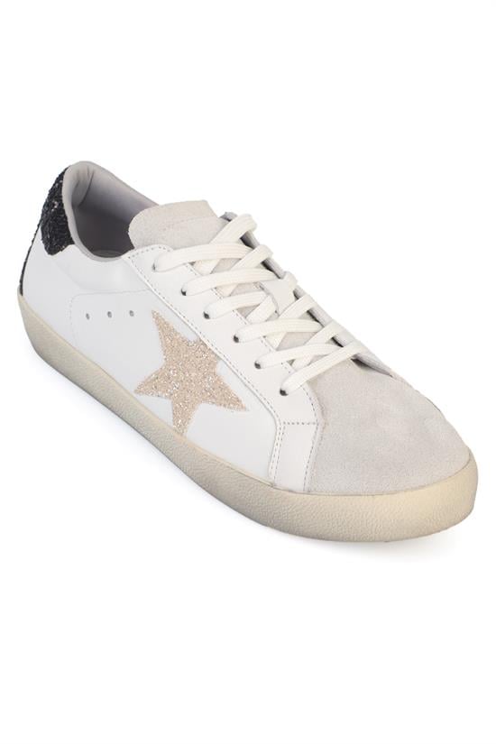 Capone Outfitters 56132 Women White Gold Sneaker