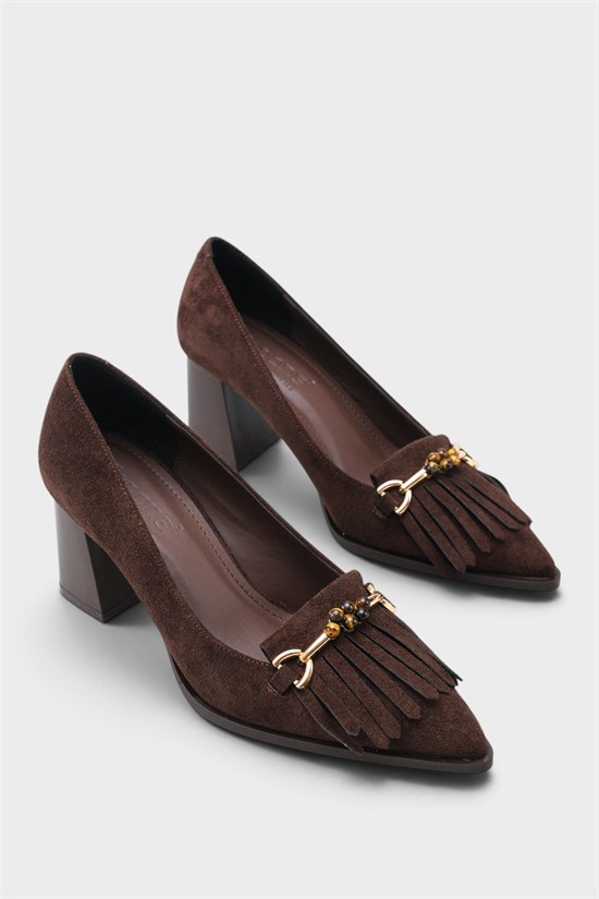 Capone Outfitters 603 Women Sued Brown Heeled image 3