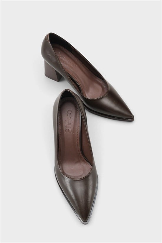 Capone Outfitters 606 Women Brown Heeled image 6