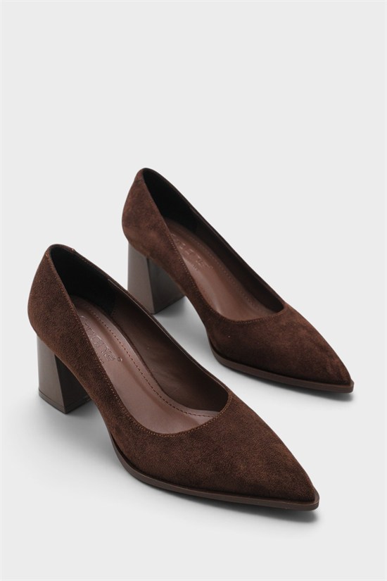 Capone Outfitters 606 Women Sued Brown Heeled image 3