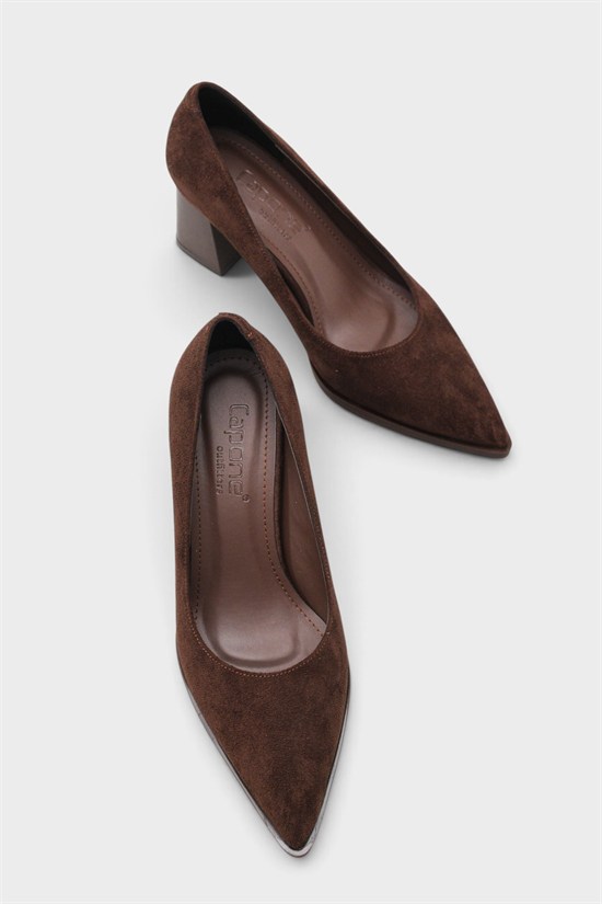 Capone Outfitters 606 Women Sued Brown Heeled image 4