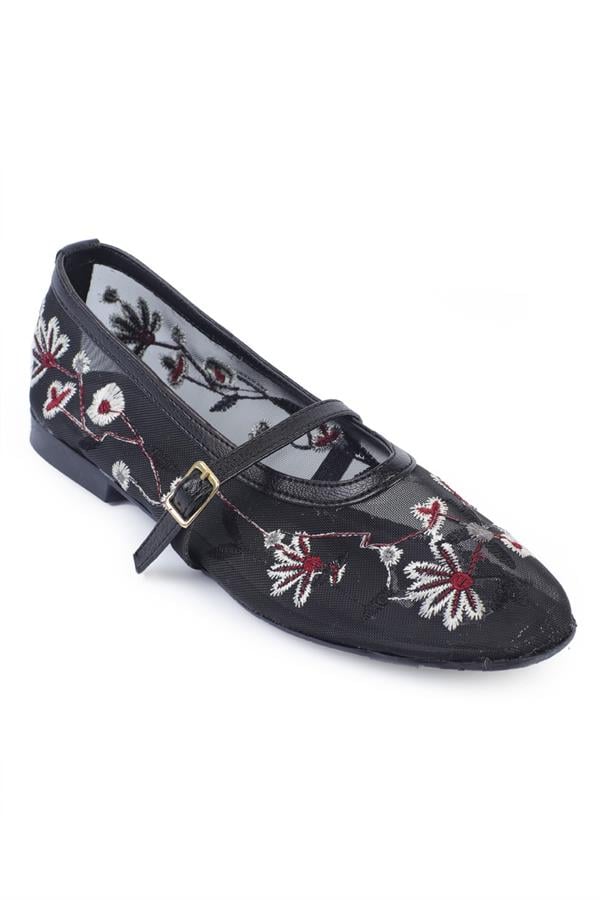 Capone Outfitters 607 Women Black Ballerina