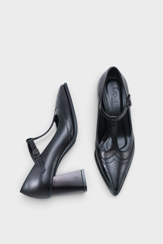 Capone Outfitters 608 Women Black Heeled image 5