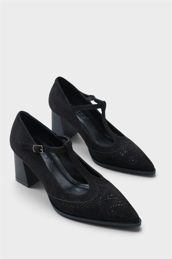 Capone Outfitters 608 Women Sued Black Heeled image 3