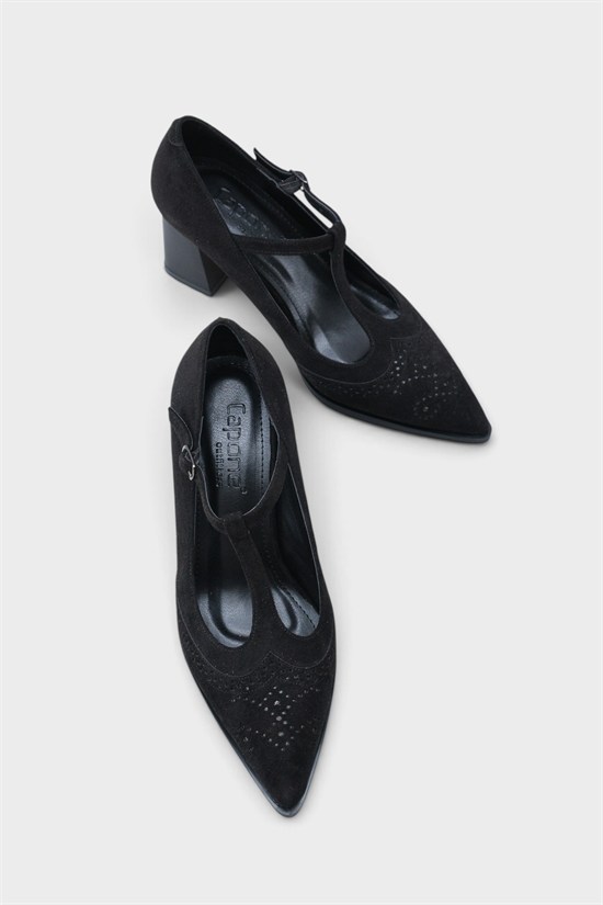 Capone Outfitters 608 Women Sued Black Heeled image 4