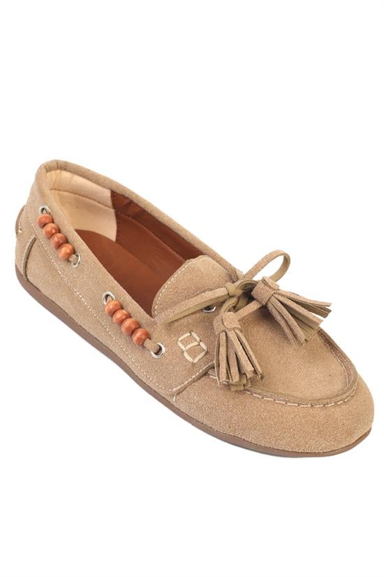 Capone Outfitters 700 Women Sued Beige Loafer