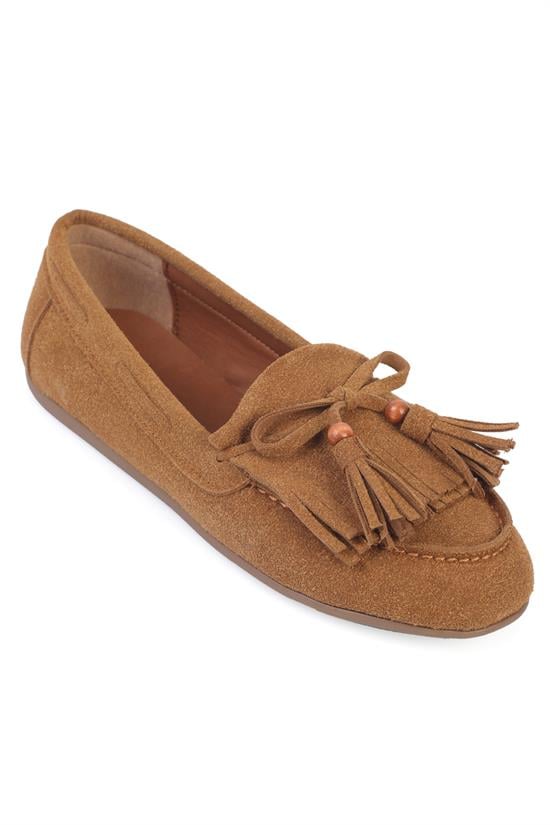Capone Outfitters 710 Women Sued Tan Loafer