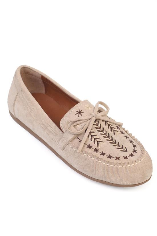Capone Outfitters 730 Women Sued Beige Loafer