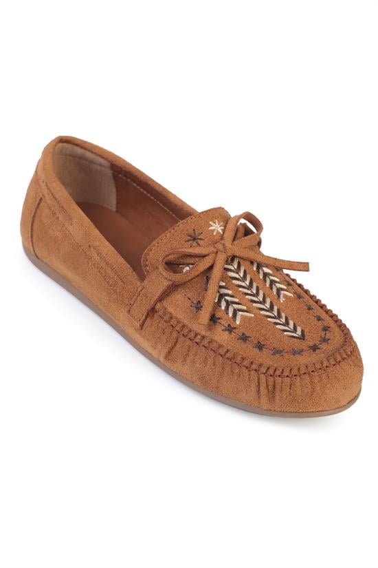 Capone Outfitters 730 Women Sued Tan Loafer