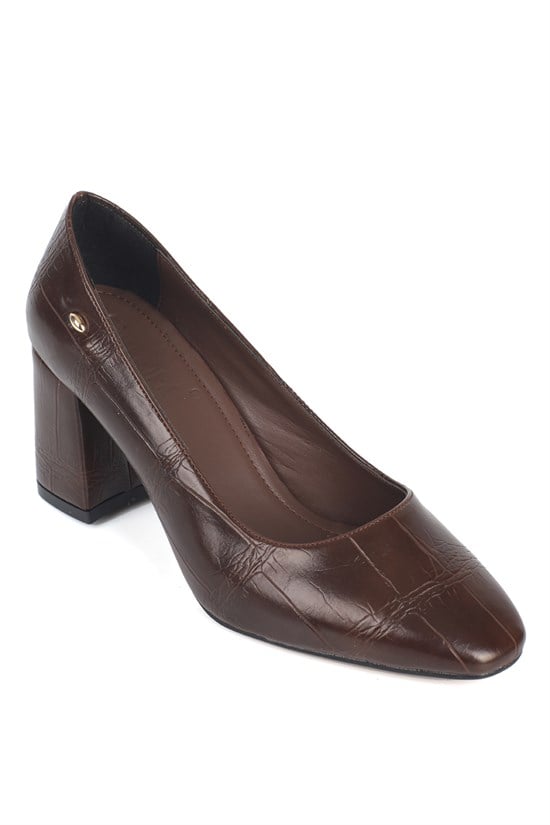 Capone Outfitters 8113 Women Brown Heeled