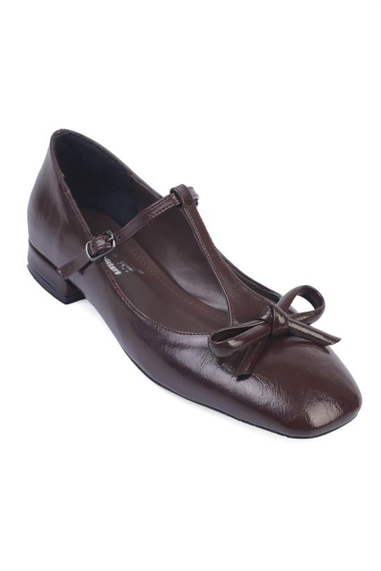 Capone Outfitters 8350 Women Brown Ballerina