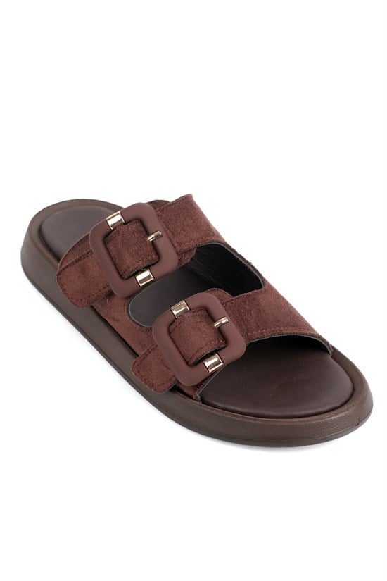 Capone Outfitters 842 Women Sued Brown Sandal