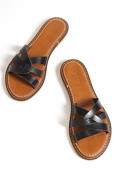Capone Outfitters 845 Women Black Sandal image 2