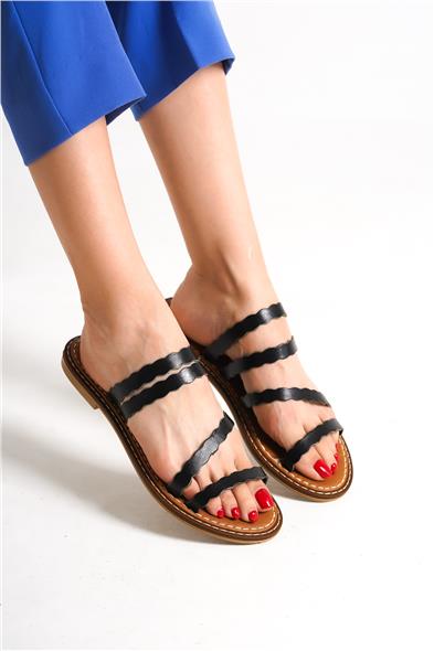 Capone Outfitters 849 Women Black Sandal image 6