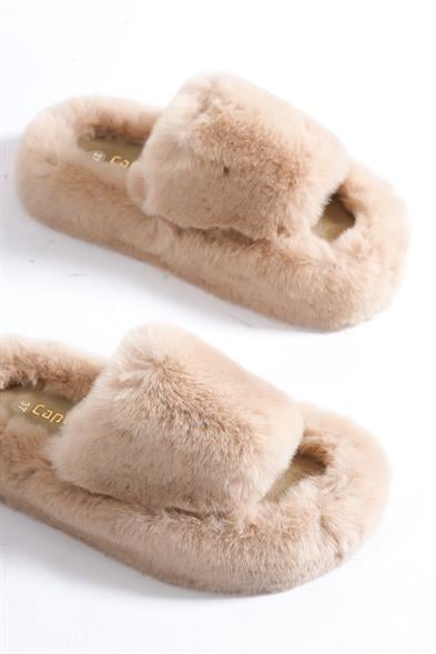 Capone Outfitters Women Mink Plush Wool Lined Indoor Slippers image 2