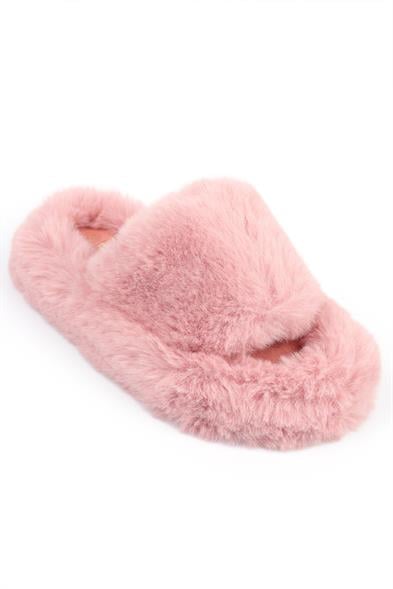 Capone Outfitters Women Powder Plush Wool Lined Indoor Slippers image 3