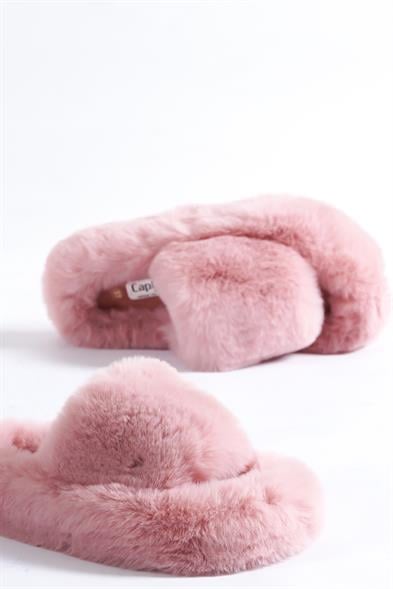Capone Outfitters Women Powder Plush Wool Lined Indoor Slippers image 2