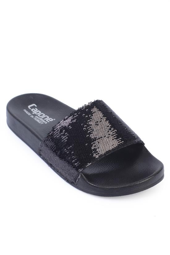 Capone Maurise Women Black Slippers image 1