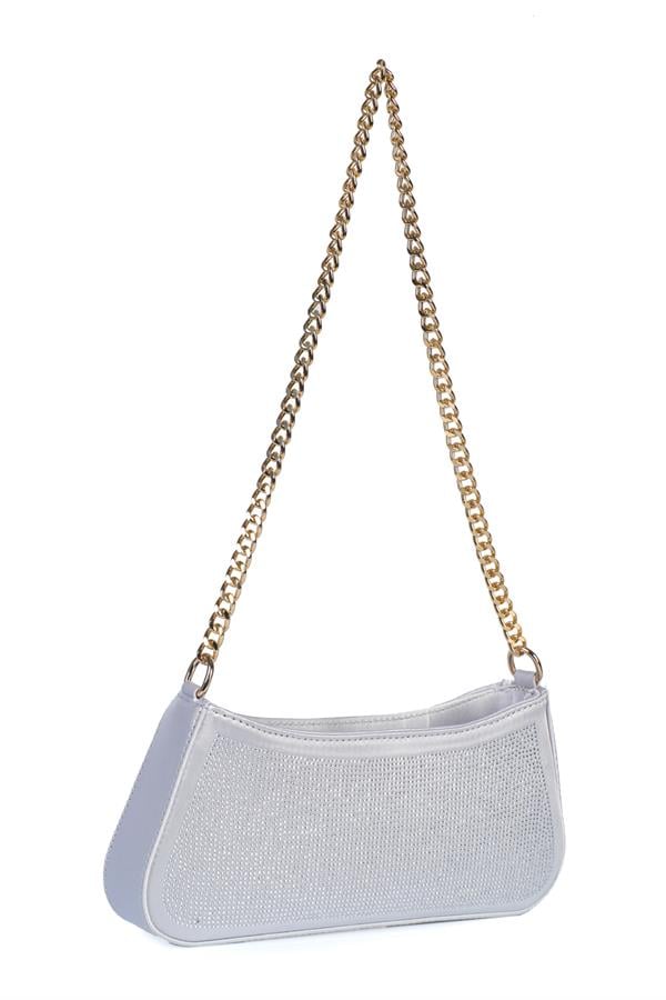 Capone Outfitters ASN01 Women Silver Shoulder Bag image 1