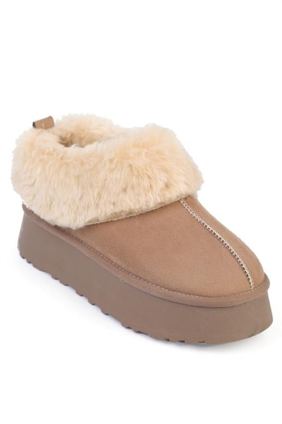 Capone Outfitters B106 Women Suede Mink Sandal