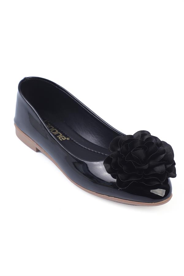 Capone Outfitters BGL01 Women Patent Black Ballerina image 1