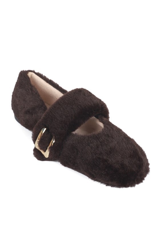 Capone Outfitters F601 Women Brown Ballerina