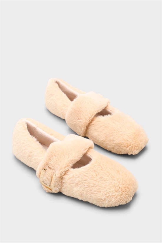 Capone Outfitters F601 Women Ecru Ballerina image 2